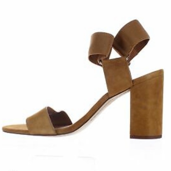 SARTO By Franco Sarto Womens Olivia Tan Ankle Strap Heels - Picture 4 of 11